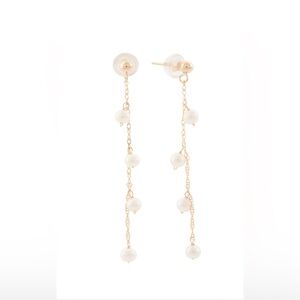 Fine Jewelry - 14KT Gold Fresh Water Pearl Drop Earrings